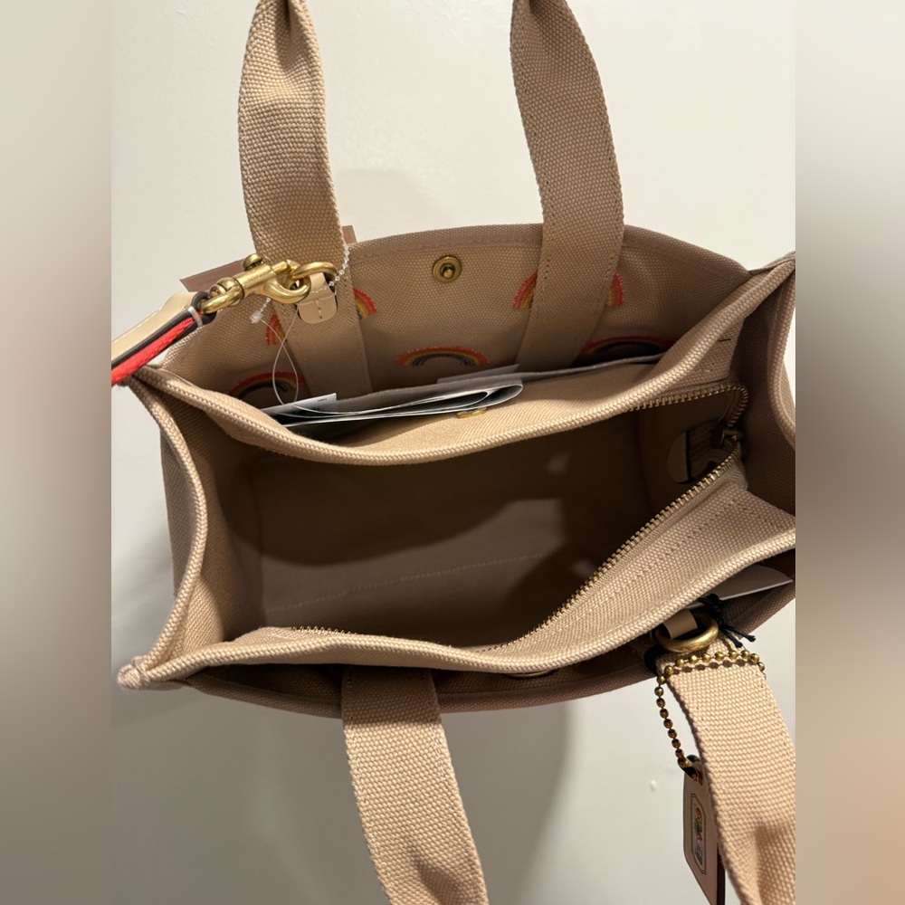 Coach Canvas Rainbow Cargo Tote Bag - Picture 4 of 5